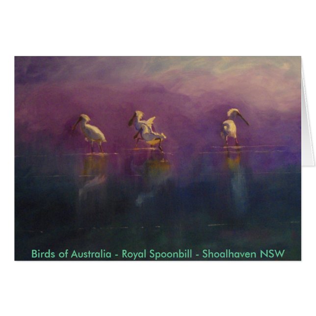 Pájaros de Australia - Spoonbill real… (Anverso (Horizontal))