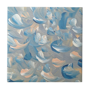 Pájaros de azulejos cerámicos de pluma