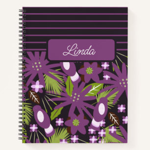Pájaros de la jungla Púrpura Muerto Cuaderno de Di