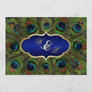 Pájaros de pavo real, Invitación a la boda de cuen