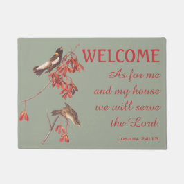 Pájaros de rebanado de arroz y felpudo verso