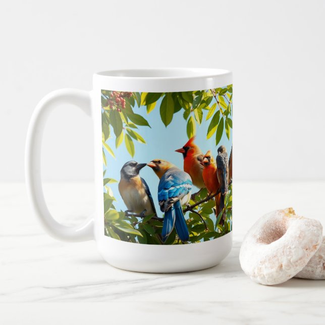 Pájaros de una pluma unidos reunimos una jarra de  (Con donut)