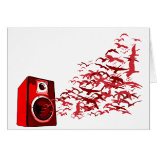 Pájaros del altavoz - disc jockey ruidoso de DJ d