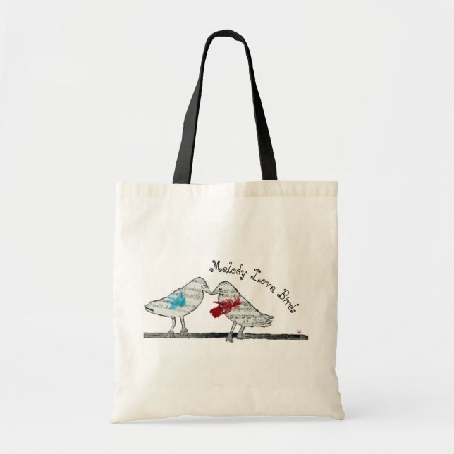Pájaros del amor de la melodía - bolso (Frente)
