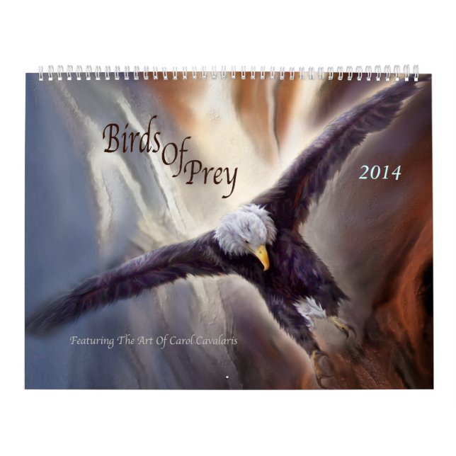 Pájaros del calendario 2014 del arte de la presa (Tapa)