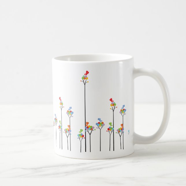 Pájaros del pío de Whimscal y taza punteada (Derecha)
