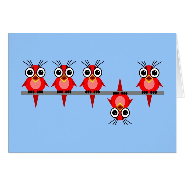 pájaros divertidos (Anverso (Horizontal))