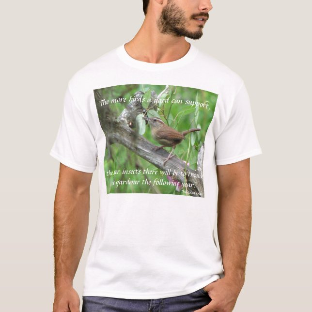 Pájaros en camiseta de los jardines (Anverso)