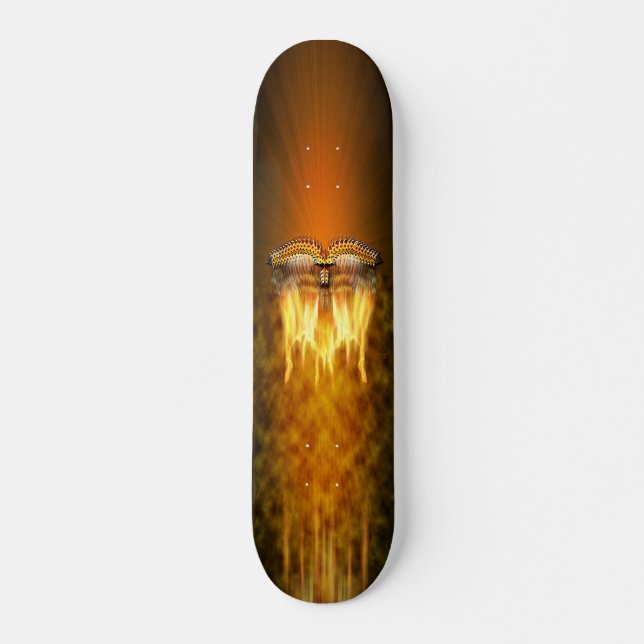 Pájaros en el patineta de vuelo (Anverso )