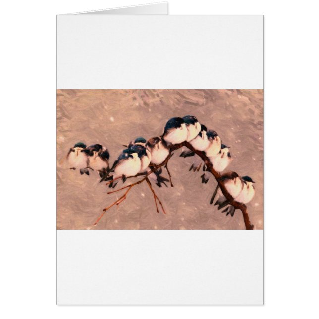 pájaros en invierno (Frente)