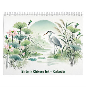 Pájaros en Tinta China – Calendario