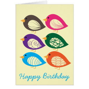 Pájaros extravagantes y coloridos