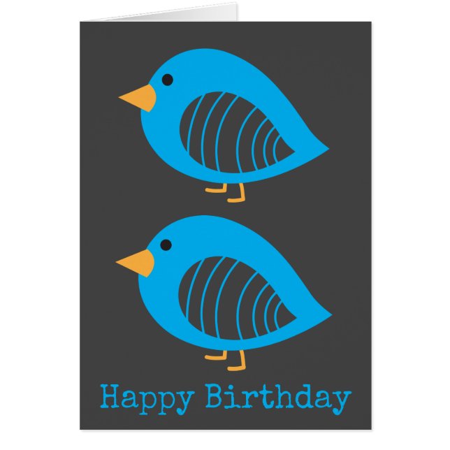 Pájaros extravagantes y coloridos (Frente)