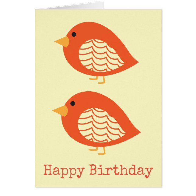 Pájaros extravagantes y coloridos (Frente)