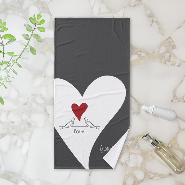 Pájaros Modernos Personalizados en Amor Corazón Ro (Subido por el creador)