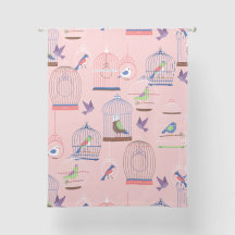 pájaros pájaros de pajarera rosa pastel