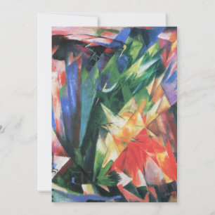 Pájaros (Vogel) por Franz Marc, Arte Cubista Vinta