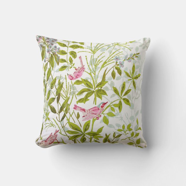 Pájaros y almohada #2 de las mariposas (Anverso)