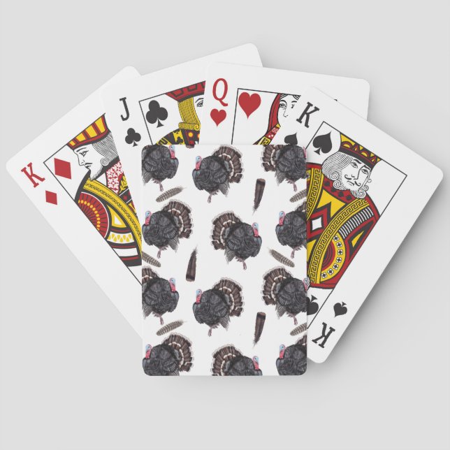 Pájaros y plumas - Cartas de juego blancas (Reverso)