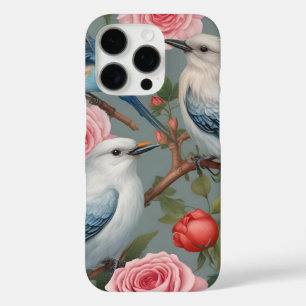 Pájaros y Rosas iPhone 16 Pro Funda