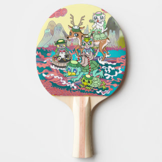 PALA DE PING PONG 河童＆３ニャン＆鹿
