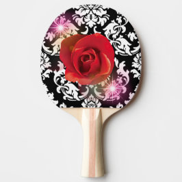 PALA DE PING PONG 黒のダマスク柄