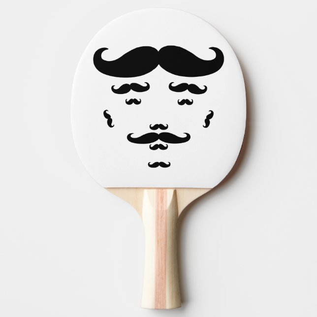 Pala De Ping Pong 100% Mustache (Anverso)