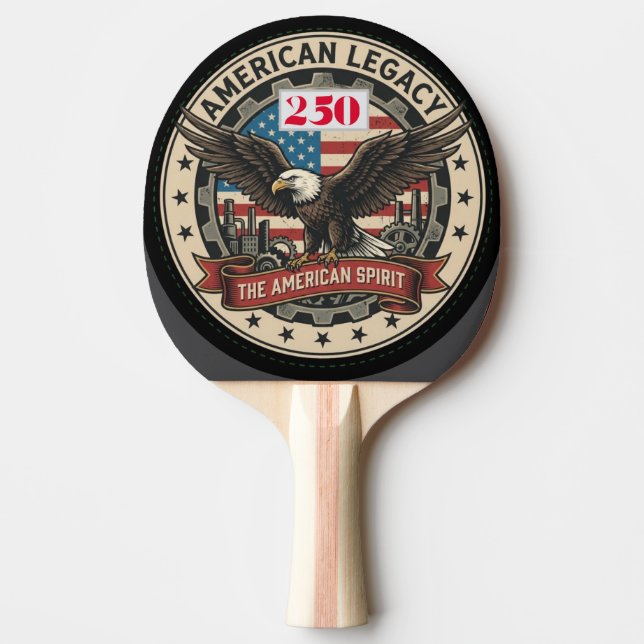 Pala De Ping Pong 250 aniversario de EE. UU. (Anverso)