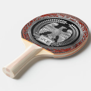 Pala De Ping Pong [400] Águila imperial romana plateada