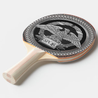 Pala De Ping Pong [400] Águila imperial romana plateada sobre Medall