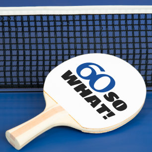 Pala De Ping Pong 60 así que qué gracioso cita tipografía 60 cumplea