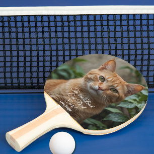 Pala De Ping Pong A la mejor foto del Personalizado de papá gato de 