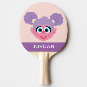 Pala De Ping Pong Abby Cadabby   Cara de flor   Añadir su nombre
