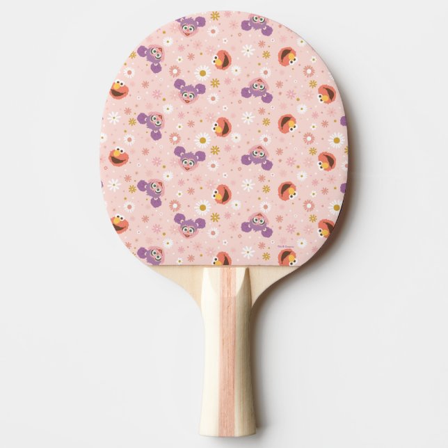 Pala De Ping Pong Abby Cadabby y Elmo | Patrón Bosque (Anverso)