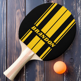 Pala De Ping Pong Abeja de Seguridad Rayas de Tabla Nostálgicas con 