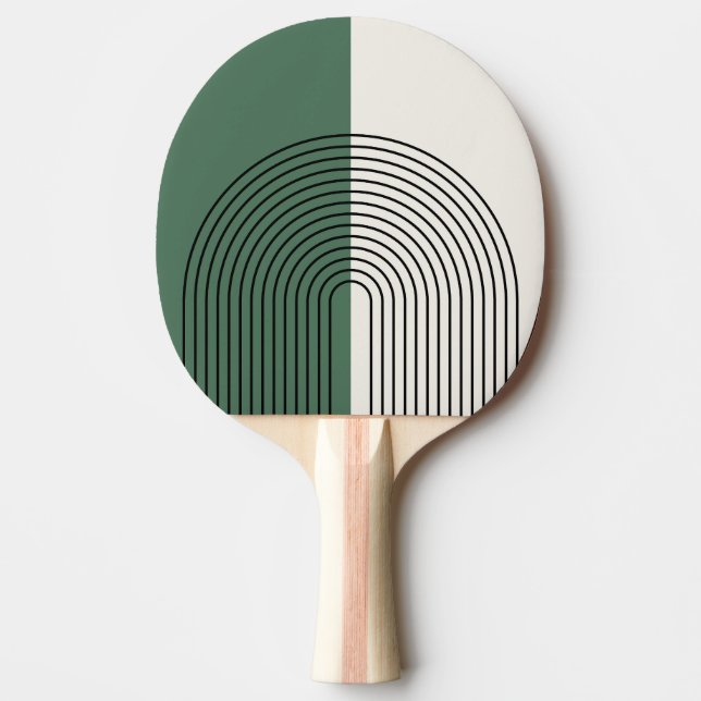 Pala De Ping Pong Abstracción Boho Moderna (Anverso)