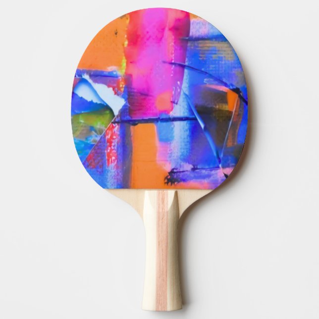 Pala De Ping Pong Abstract Background Colorful (Anverso)