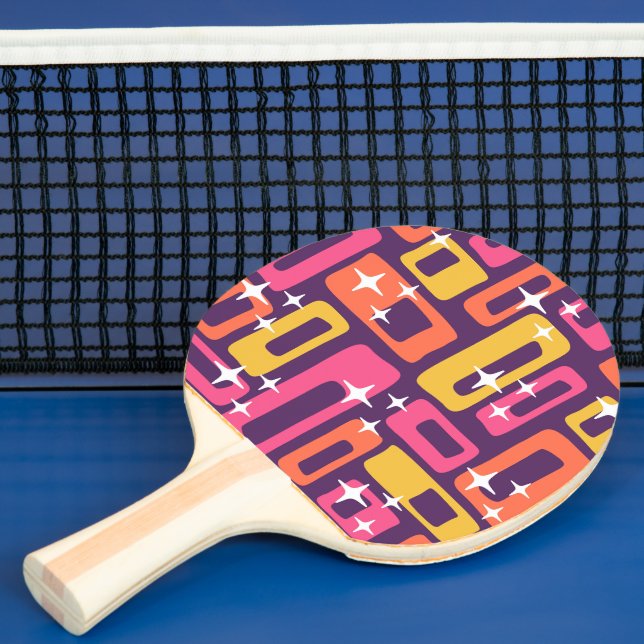 Pala De Ping Pong Abstracto Retro Moderno de Mitad de Siglo (in situ)
