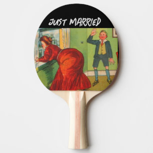PALA DE PING PONG ACABO DE CASARSE CON EL BODA DIVERTIDO PING PONG P