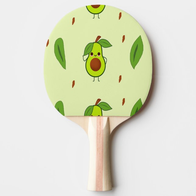 Pala De Ping Pong Acaguado de Cute kawaii (Anverso)