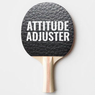 PALA DE PING PONG ACTITUDE ADJUSTER FAUX CUERO PING PONG PADDLE