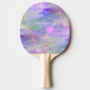 Pala De Ping Pong acuarela azul, rosada inconsútil del amarillo del