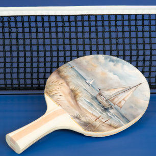 Pala De Ping Pong Acuarela de Vela Pacífica