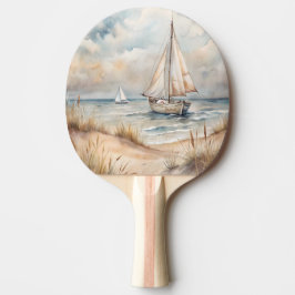 Pala De Ping Pong Acuarela de Vela Pacífica