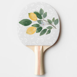 Pala De Ping Pong Acuarela Limones Sicilian