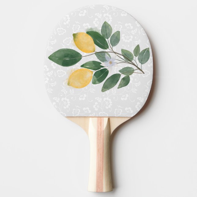 Pala De Ping Pong Acuarela Limones Sicilian (Anverso)