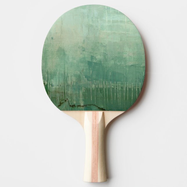 Pala De Ping Pong Acuarela verde contemporánea (Anverso)