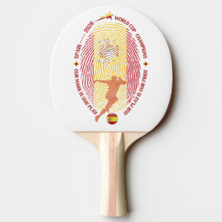 Pala De Ping Pong Aficionado de Fútbol Español – Mapa de Huella Dact