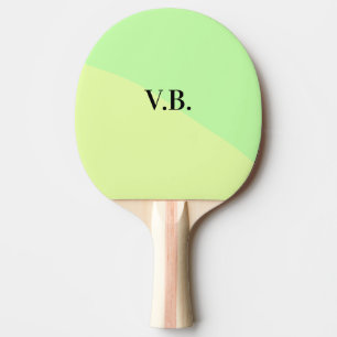 Pala De Ping Pong Agregar texto de nombre simple color sólido monogr