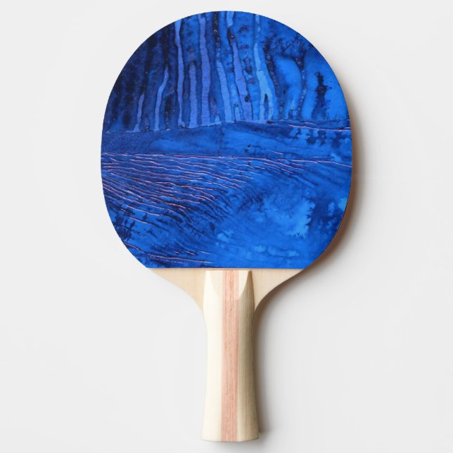 Pala De Ping Pong "Agua Profunda #2" Resumen Ping Pong Paddle (Anverso)